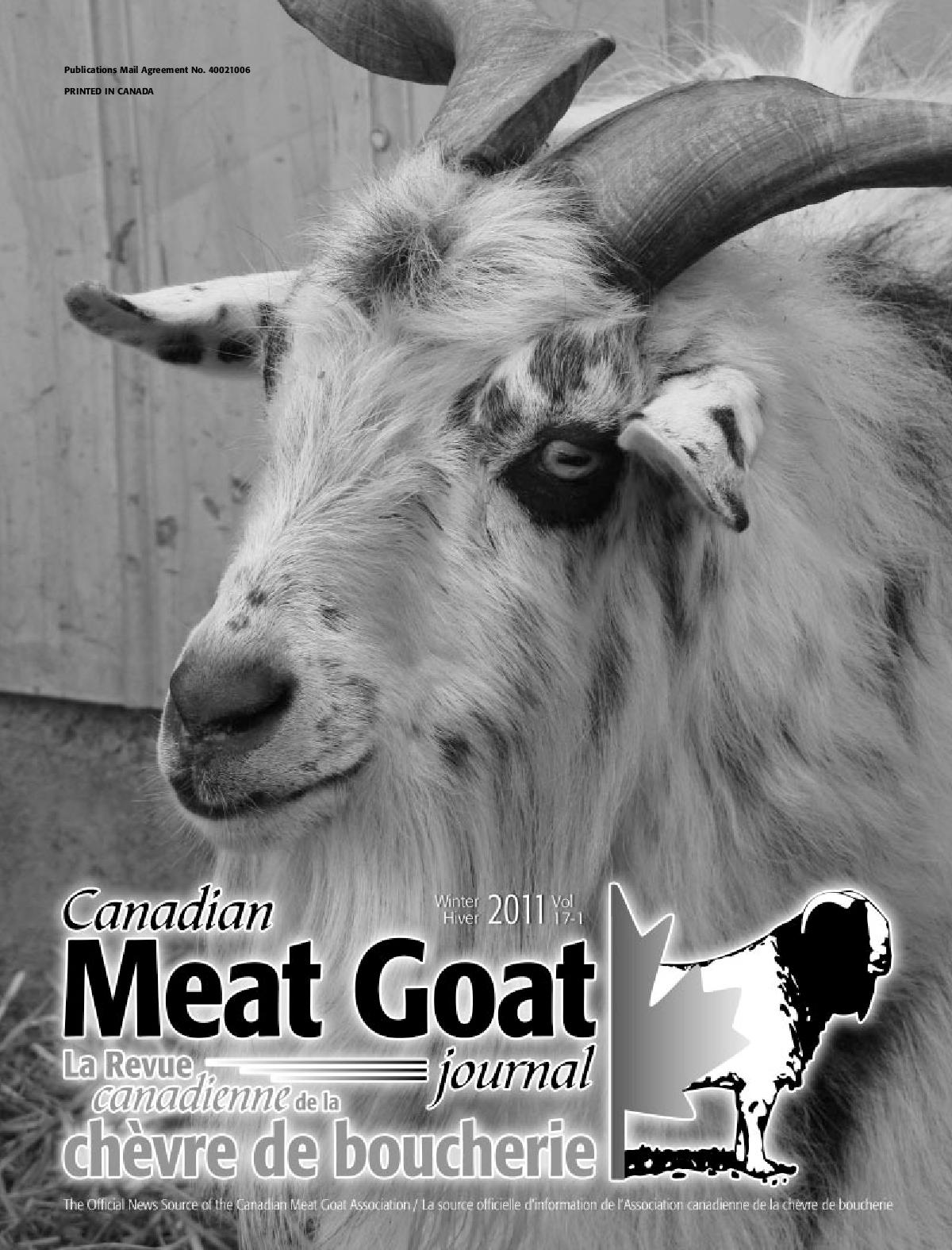 Winter 2011 Canadian Meat Goat Association